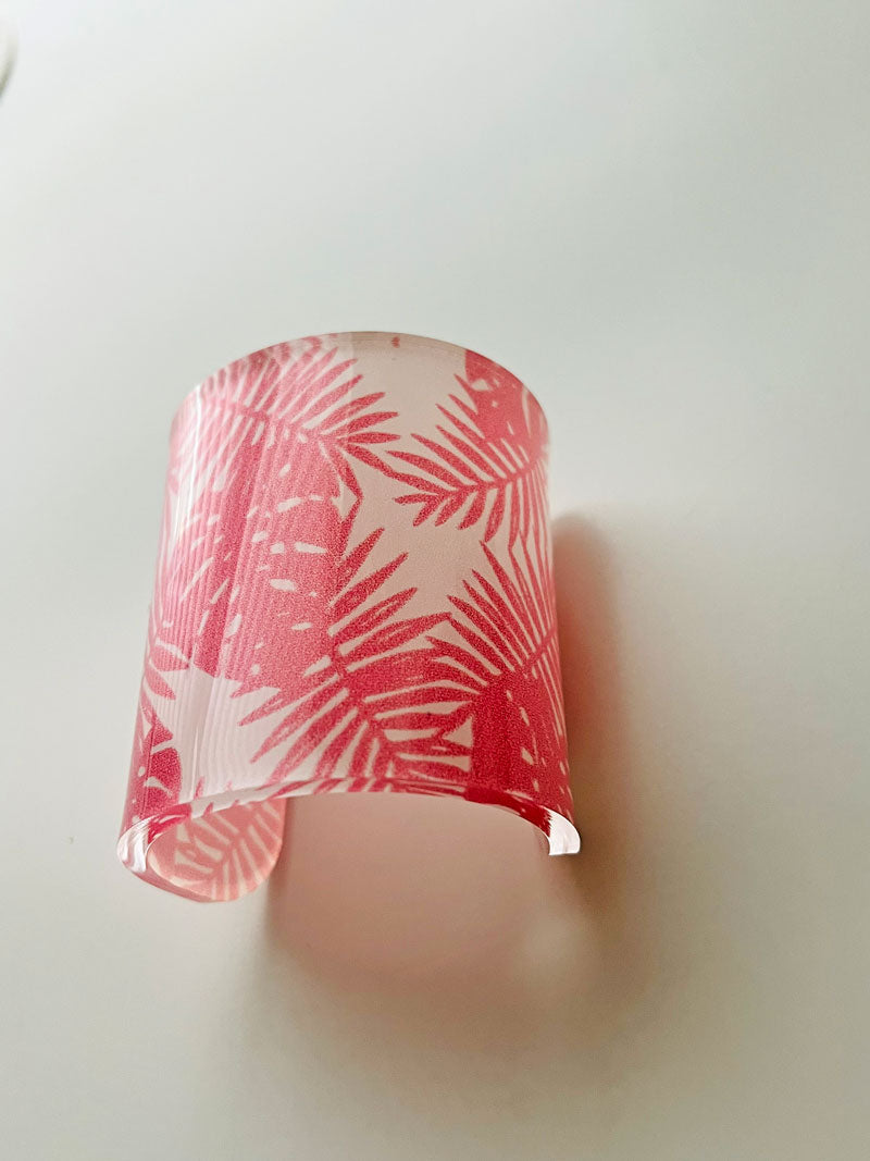 Pink Leaves Bracelet