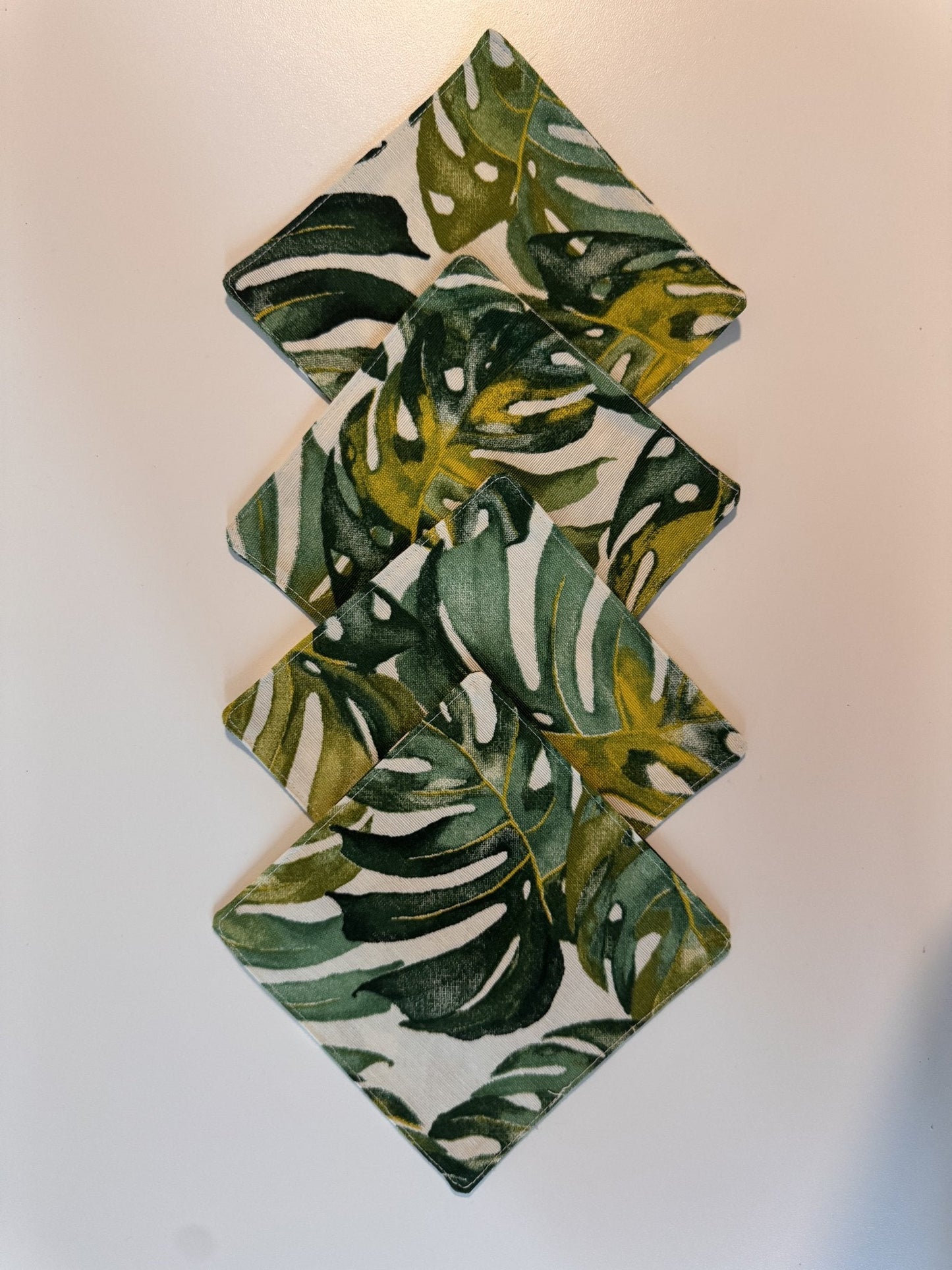 Jardín Tropical Monstera Coasters — Berenice Macal Home