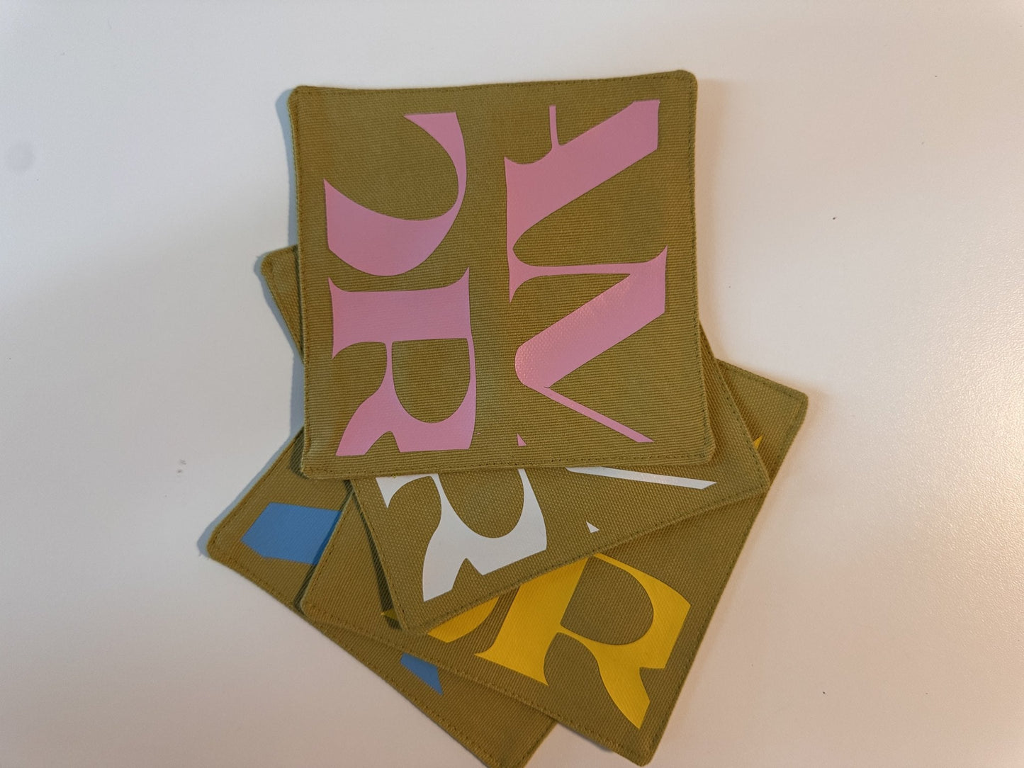 Mucho Amor Coasters — Olive — Berenice Macal Home