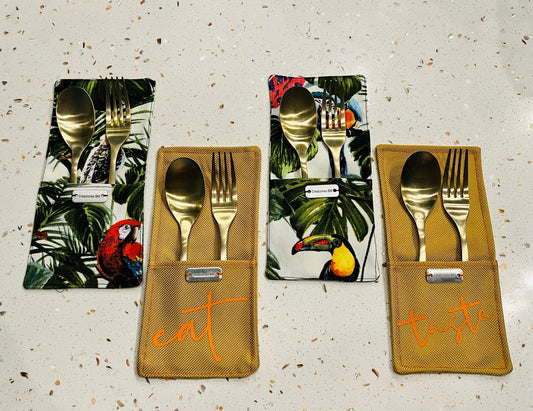 Parrots mix Cutlery Pouches