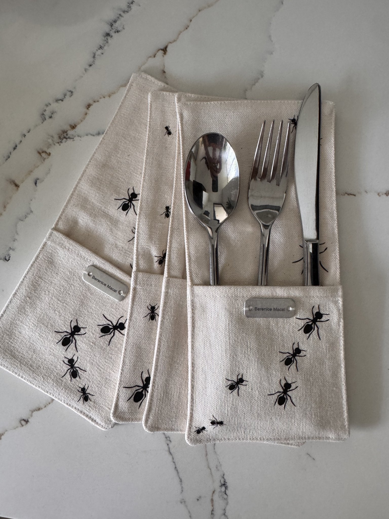 Hormiguitas Cutlery Pouches — Berenice Macal Home