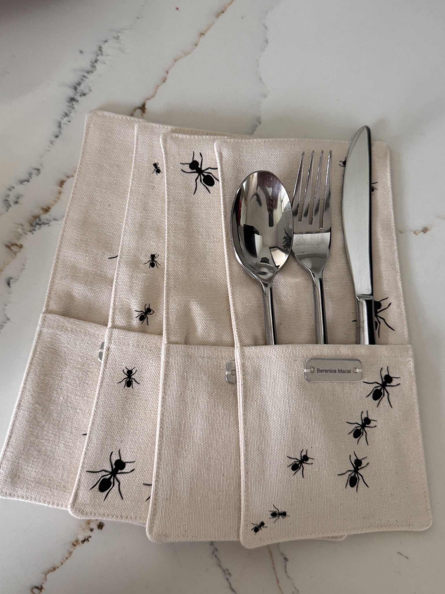 Hormiguitas Cutlery Pouches — Berenice Macal Home