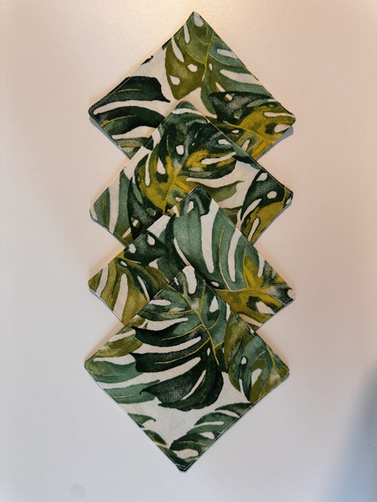 Jardín Tropical Monstera Coasters — Berenice Macal Home