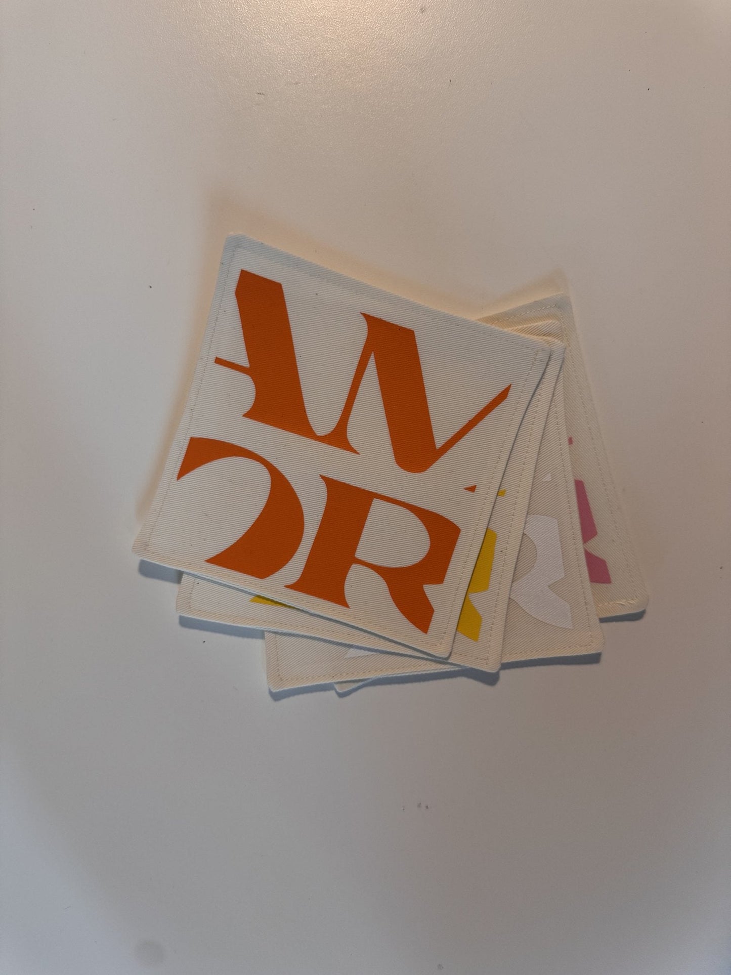 Mucho Amor Coasters — Cream — Berenice Macal Home
