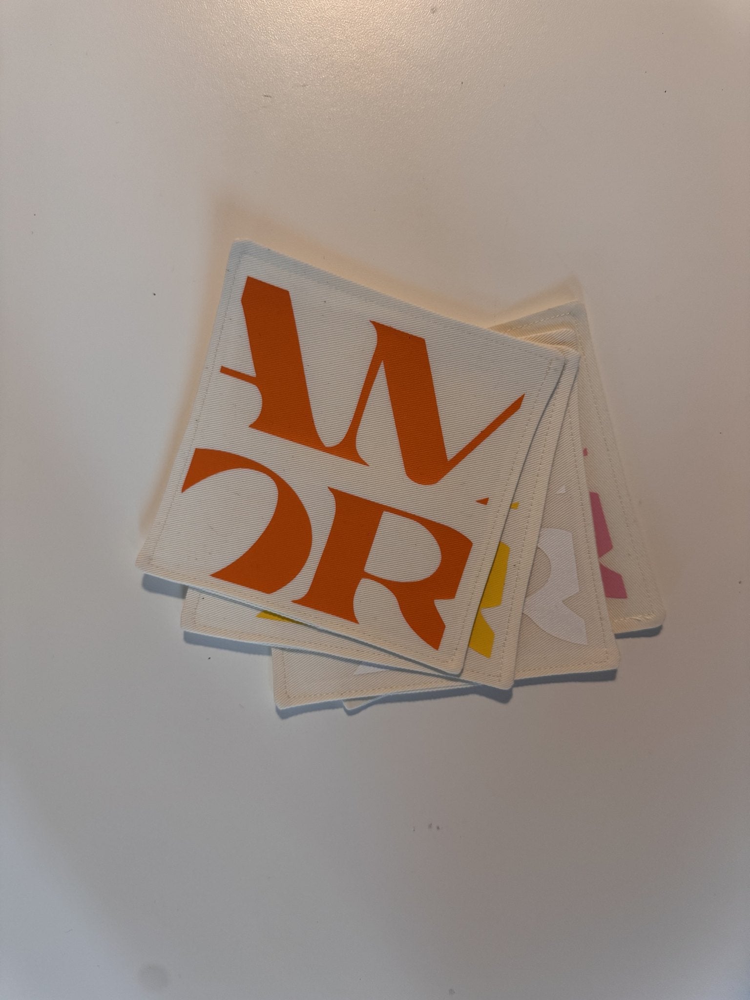 Mucho Amor Coasters — Cream — Berenice Macal Home