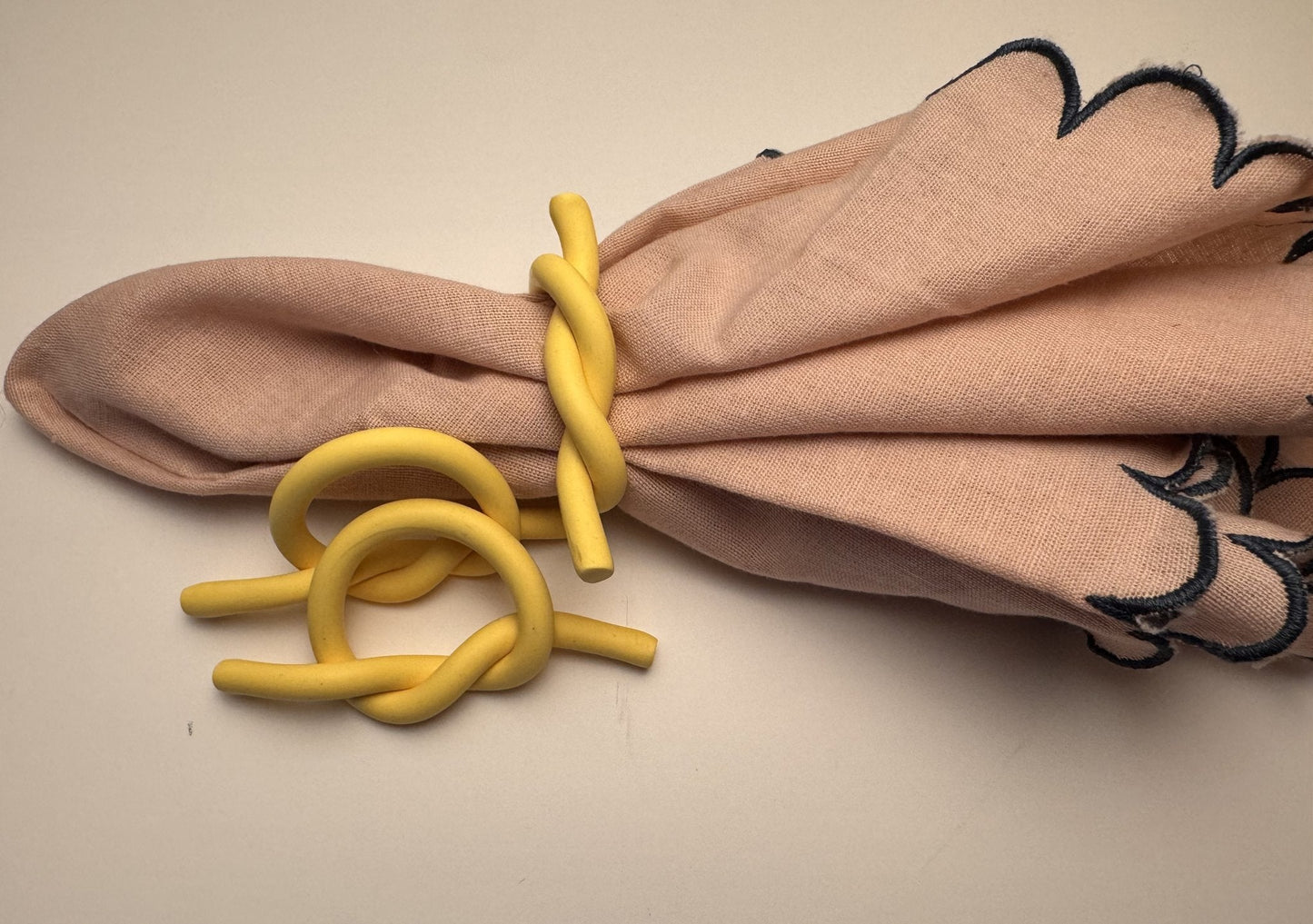 Nuditos Napkin Rings — Butter — Berenice Macal Home