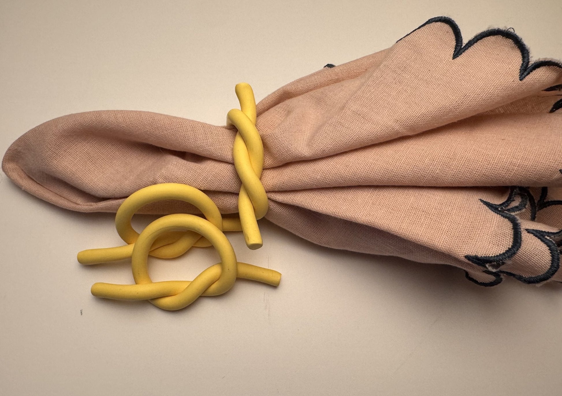 Nuditos Napkin Rings — Butter — Berenice Macal Home