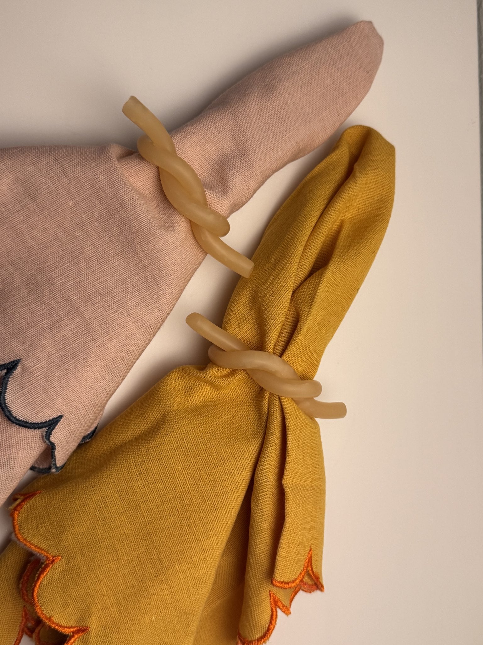 Nuditos Napkin Rings — Butter — Berenice Macal Home