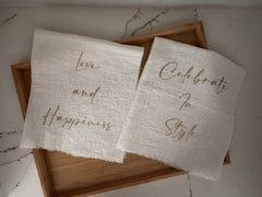 Celebrate In Style Linen Towel — Berenice Macal Home
