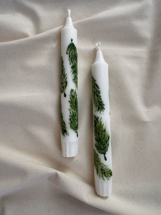 Pino Hand-Painted Tapers — Berenice Macal Home